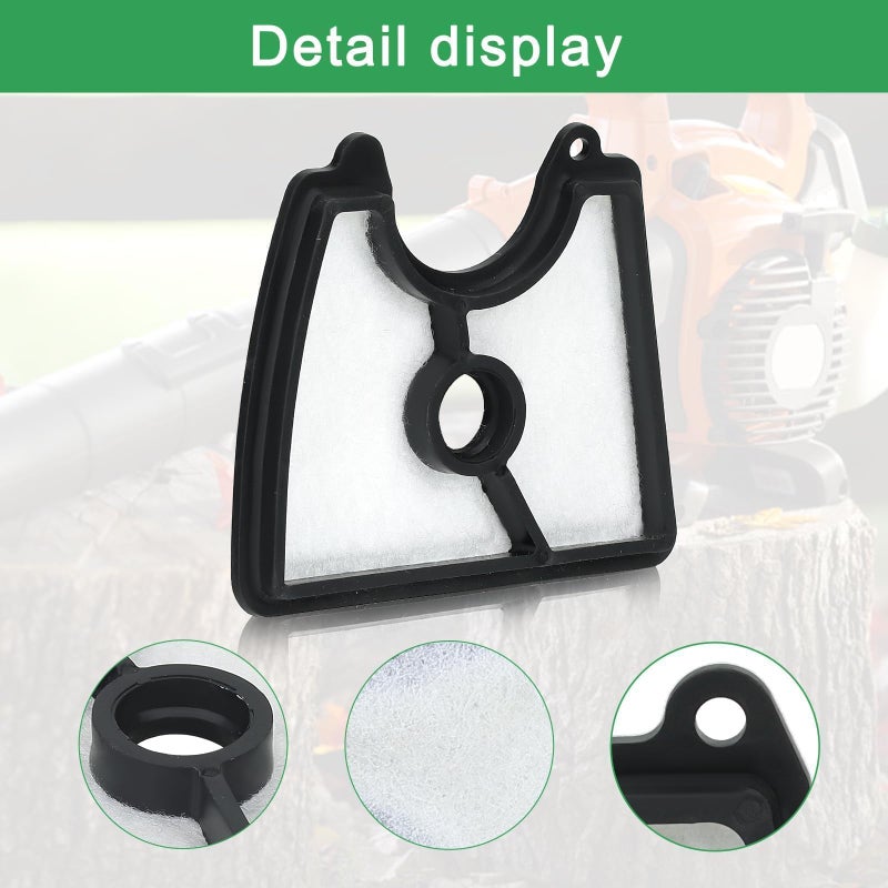 Powtol 545112101 125B Air Filter Kit for Husqvarna 125B 125BX 125BVX Leaf Blower Parts Craftsman 358794810 358794811 Leafblower Tune Up Kit with 125B Fuel Filter Line Spark Plug Primer Bulb - Image 4